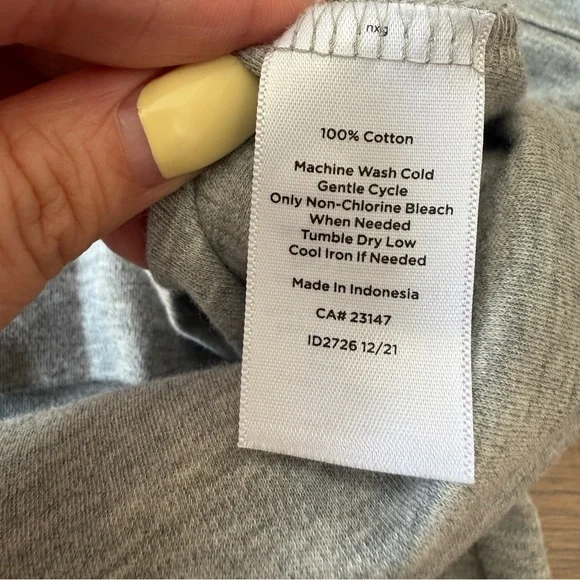 Haven Well Within Womens Cotton Interlock Tie Waist Midi Dress Gray Size Large - Picture 8 of 8